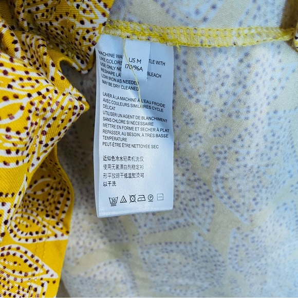 ANTHROPOLOGIE Maeve Fete Floral Asymmetric Midi Dress SIZE M - Picture 10 of 16